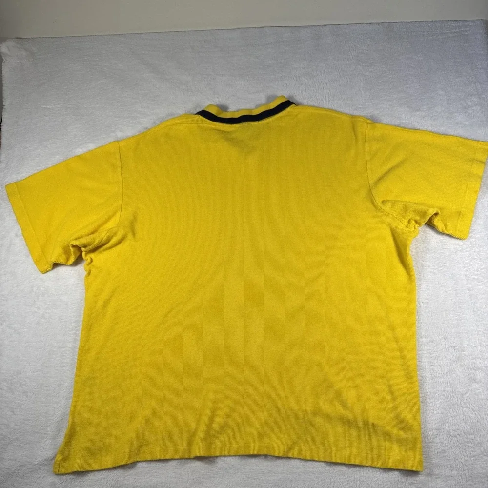 Ralph Lauren Vintage Polo Adult Shirt‎ 2XL Yellow Casual Golf Tennis Preppy Men
